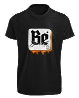 T-Shirt Fit Αντρικό - Be Yourself - Color Thumbnail Μαύρο