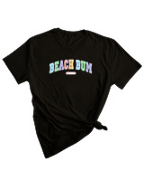 T-Shirt Woman Fashion Γυναικείο - Beach Bum - Color Thumbnail BLACK