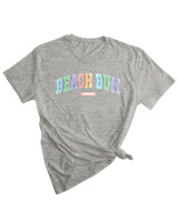 T-Shirt Woman Fashion Γυναικείο - Beach Bum - Color Thumbnail GREY MELANZE