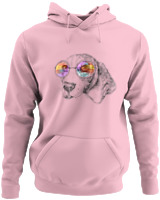 Φούτερ με κουκούλα - Beagle Sunglasses - Color Thumbnail Pink