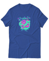 T-Shirt Αντρικό - Bear King - Color Thumbnail Μπλε Ρουά