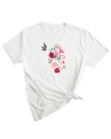 T-Shirt Woman Fashion Γυναικείο - Beautiful Thoughts - Color Thumbnail WHITE