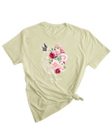 T-Shirt Woman Fashion Γυναικείο - Beautiful Thoughts - Color Thumbnail SAGE GREEN