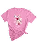 T-Shirt Woman Fashion Γυναικείο - Beautiful Thoughts - Color Thumbnail PINK