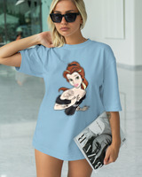 T-Shirt Classic - Beauty Turns Beast - Color Thumbnail SKY BLUE