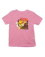 T-Shirt  Παιδικό - Bee Loves Pizza - Color Thumbnail Ροζ
