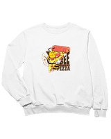 Φούτερ χωρίς κουκούλα Παιδικό - Bee Loves Pizza - Color Thumbnail 'Ασπρο