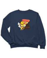 Φούτερ χωρίς κουκούλα Παιδικό - Bee Loves Pizza - Color Thumbnail Σκούρο Μπλε