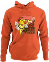 Φούτερ με κουκούλα - Bee Loves Pizza - Color Thumbnail Orange