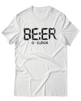 T-Shirt Unisex - Beer O'clock - Color Thumbnail Άσπρο