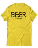 T-Shirt Unisex - Beer O'clock - Color Thumbnail Χρυσό Κίτρινο