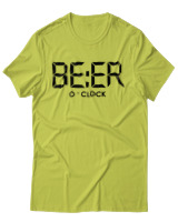 T-Shirt Unisex - Beer O'clock - Color Thumbnail Λαχανί