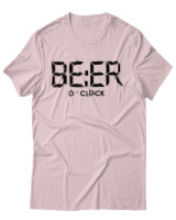 T-Shirt Unisex - Beer O'clock - Color Thumbnail Απαλό Ροζ