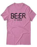 T-Shirt Unisex - Beer O'clock - Color Thumbnail Ροζ