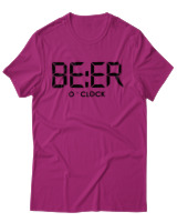 T-Shirt Unisex - Beer O'clock - Color Thumbnail Φουξια