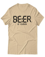 T-Shirt Unisex - Beer O'clock - Color Thumbnail Μπεζ