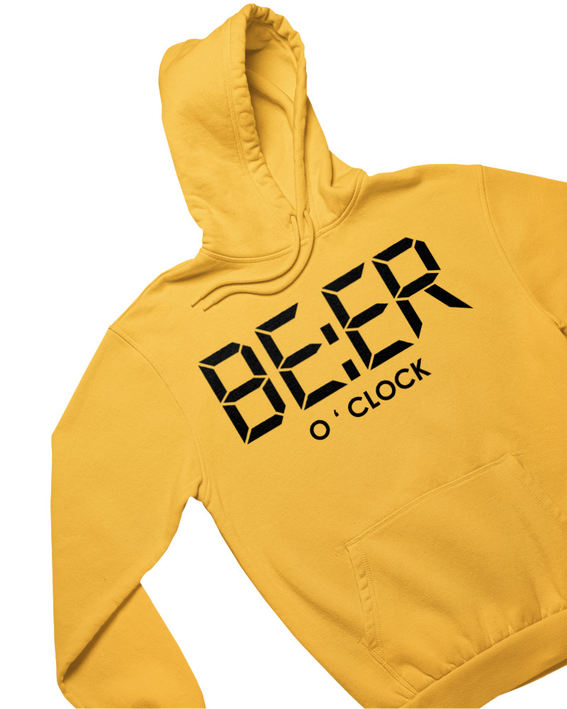 Φούτερ με κουκούλα - Beer O'clock - Image 1