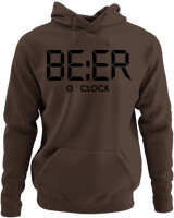 Φούτερ με κουκούλα - Beer O'clock - Color Thumbnail Καφέ