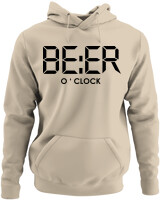 Φούτερ με κουκούλα - Beer O'clock - Color Thumbnail Μπέζ