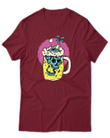 T-Shirt Αντρικό - Beer Reaper - Color Thumbnail Σκούρο Κόκκινο
