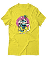 T-Shirt Αντρικό - Beer Reaper - Color Thumbnail Κίτρινο