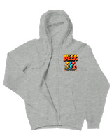 Ζακέτα Φούτερ με κουκούλα Γυναικείο - Beer Time To Drink - Color Thumbnail Γκρι Μελανζέ