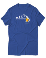 T-Shirt Αντρικό - Beer Week - Color Thumbnail Μπλε Ρουά