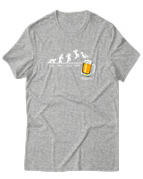 T-Shirt  Γυναικείο - Beer Week - Color Thumbnail Γκρί Μελανζέ
