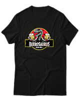 T-Shirt Αντρικό - Beerosaurus - Color Thumbnail Μαύρο