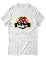 T-Shirt Αντρικό - Beerosaurus - Color Thumbnail Άσπρο