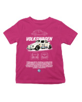T-Shirt  Παιδικό - Beetle - Color Thumbnail Φουξια