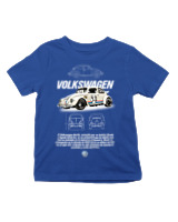 T-Shirt  Παιδικό - Beetle - Color Thumbnail Μπλε Ρουά