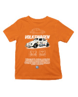 T-Shirt  Παιδικό - Beetle - Color Thumbnail Πορτοκαλί