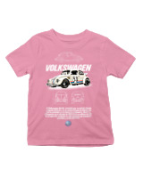T-Shirt  Παιδικό - Beetle - Color Thumbnail Ροζ