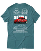 T-Shirt Αντρικό - Beetle - Color Thumbnail Μπλε Πράσινο