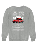 Φούτερ χωρίς κουκούλα Γυναικείο - Beetle - Color Thumbnail Γκρι Μελανζέ