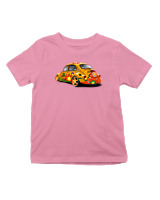 T-Shirt  Παιδικό - Beetle Flower - Color Thumbnail Ροζ