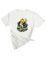 T-Shirt Woman Fashion Γυναικείο - Believe In Fairies - Color Thumbnail WHITE