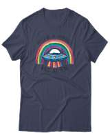 T-Shirt Αντρικό - Believe In Yourself And Alien - Color Thumbnail Μπλε Γκρι