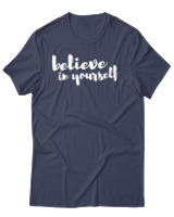 T-Shirt Αντρικό - Believe In Yourself - Color Thumbnail Μπλε Γκρι