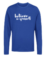 Μακρυμάνικο Μακό Αντρικό - Believe In Yourself - Color Thumbnail Μπλε Ρουά