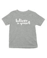 T-Shirt  Παιδικό - Believe In Yourself - Color Thumbnail Γκρι Μελανζέ
