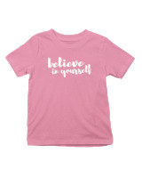 T-Shirt  Παιδικό - Believe In Yourself - Color Thumbnail Ροζ