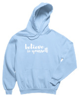 Φούτερ με κουκούλα Παιδικό - Believe In Yourself - Color Thumbnail Γαλάζιο