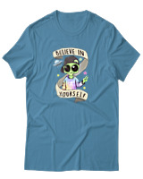 T-Shirt Αντρικό - Believe In Yourself - Color Thumbnail Τιρκουάζ