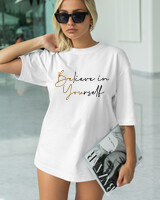 T-Shirt Classic - Believe In Yourself - Color Thumbnail WHITE