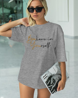 T-Shirt Classic - Believe In Yourself - Color Thumbnail GREY MELANZE