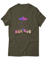T-Shirt Αντρικό - Believe - Color Thumbnail Χακί