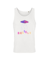 Αμάνικο Μπλουζάκι Αντρικό - Believe - Color Thumbnail 'Ασπρο