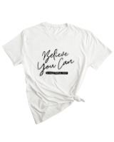 T-Shirt Woman Fashion Γυναικείο - Believe You Can - Color Thumbnail WHITE